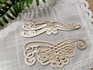 Многопластов Орнамент 3D - 12,50 х 4,00 см   и 12,50 х 2,00 - 2 бр.