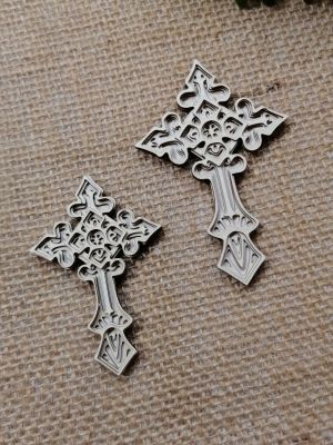Многопластови 3D Елементи - Кръст - 6,00 х 4,50 и 8,00 х 5,00 см-  2 размера