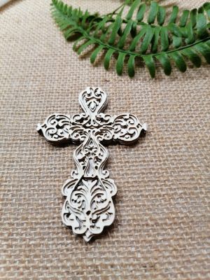 Многопластови 3D Елементи - Кръст - 9,00 х 6,50 см- 1 бр.