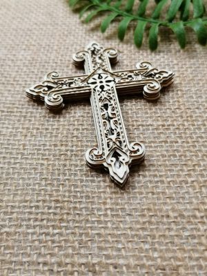 Многопластови 3D Елементи - Кръст - 9,00 х 7,00 см- 1 бр.