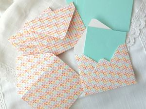 Комплект пликове с вложки - Цветен микс - 8,50 х 10,50 см - 4 бр.