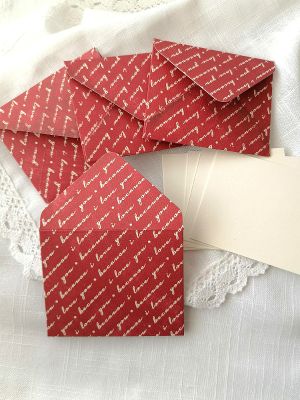 Комплект пликове с вложки - because I love you - 8,50 х 10,50 см - 4 бр.