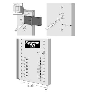 Шаблон за маркиране на дупки