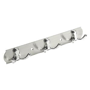 Закачалка Неръждаема стомана Сребриста мат тройна - 280 x 38 x 33 мм