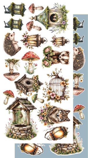 Комплект дизайнерска хартия - Friends of the Forest - 6 листа