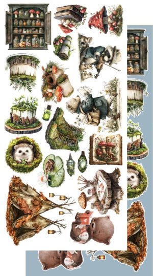 Комплект дизайнерска хартия - Friends of the Forest - 6 листа