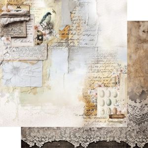 Комплект дизайнерска хартия - In Silence - 12 листа