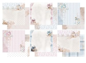 Комплект дизайнерска хартия - Baby - 6 листа