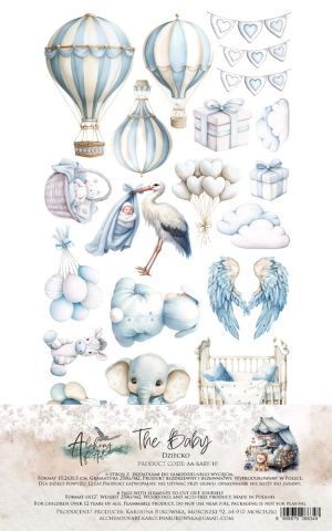 Комплект дизайнерска хартия - Baby – Boy - 6 листа