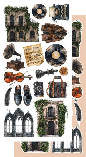 Комплект дизайнерска хартия - Behind Closed Doors - 6 листа