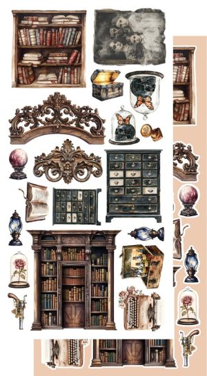 Комплект дизайнерска хартия - Behind Closed Doors - 6 листа