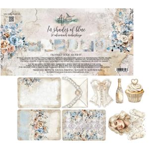 Комплект дизайнерска хартия - In Shades Of Blue - 6 листа