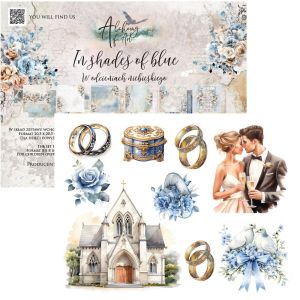Комплект дизайнерска хартия - In Shades Of Blue - 12 листа