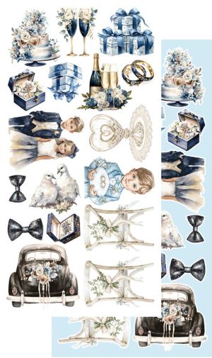 Комплект дизайнерска хартия - In Shades Of Blue - 6 листа