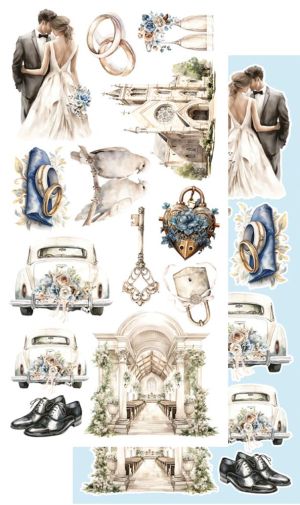 Комплект дизайнерска хартия - In Shades Of Blue - 6 листа