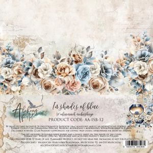 Комплект дизайнерска хартия - In Shades Of Blue - 24 двустранни листа
