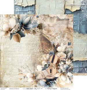 Комплект дизайнерска хартия - Melody Of My Soul - 6 листа