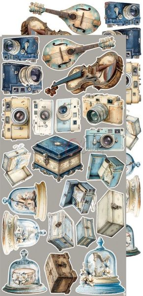 Комплект дизайнерска хартия с елементи за изрязване - Melody Of My Soul EXTRA MIX - 18 листа