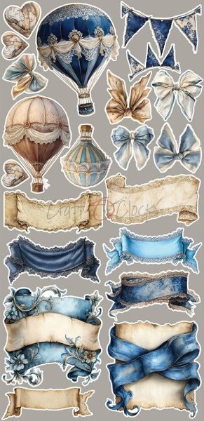 Комплект дизайнерска хартия с елементи за изрязване - Melody Of My Soul EXTRA MIX - 18 листа