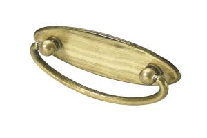 Ретро Дръжка - Антично Златисто цинкова сплав - 94 x 25/42 x 18 mm