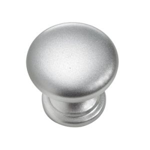 Дръжка - Сребристо мат пластмаса - Ø 25 x 23 mm