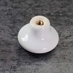 Дръжка - Керамична Бяло  - Ø 25 x 20 мм