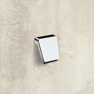 Дръжка - Сребристо сива цинкова сплав никелирана гланц - 52/48 х 55 х 15 мм