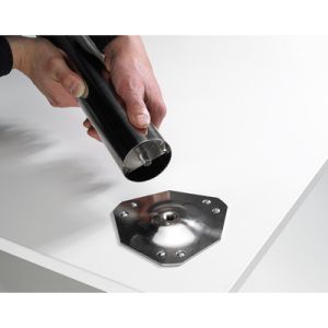 Крак за маса- Сребрист стомана  200 - 230 x Ø 60 мм, 