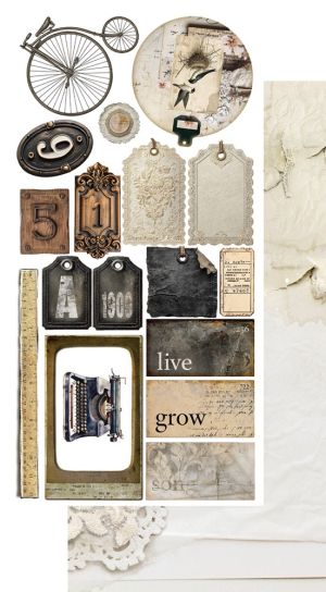 Комплект дизайнерска хартия - In Silence - 6 листа