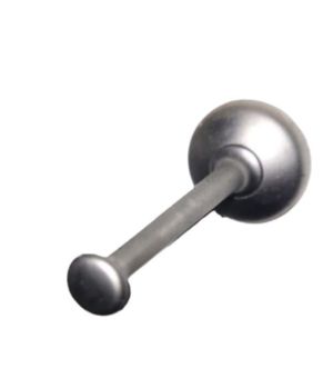 Закачалка - Сива мат алуминиева визия  цинкова сплав - 55 х 28 мм