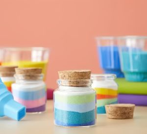 Стъклено бурканче с коркова тапа - Ø 6,50 см. х 6,00 см - 100 мл.