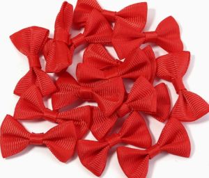 Мини панделки - Червено - 12 бр.