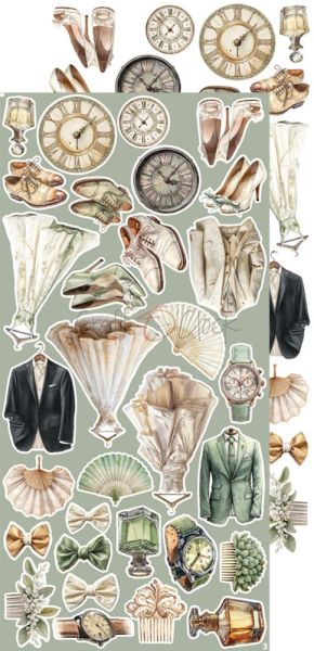 Комплект дизайнерска хартия с елементи за изрязване - Lifetime Loving You EXTRAS MIX - 18 листа