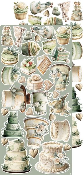 Комплект дизайнерска хартия с елементи за изрязване - Lifetime Loving You EXTRAS MIX - 18 листа