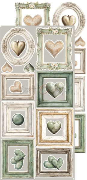 Комплект дизайнерска хартия с елементи за изрязване - Lifetime Loving You EXTRAS MIX - 18 листа