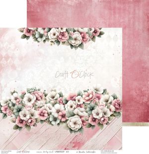 Комплект дизайнерска хартия - Baby Girl Universe - 6 листа