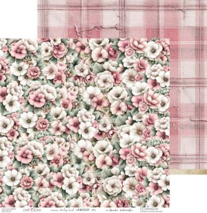 Комплект дизайнерска хартия - Baby Girl Universe - 6 листа