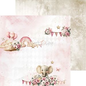 Комплект дизайнерска хартия - Baby Girl Universe MIX - 24 листа