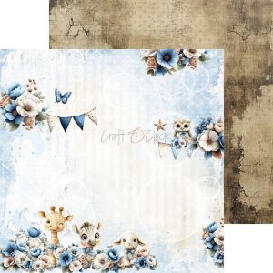 Комплект дизайнерска хартия - Baby Boy Universe MIX - 24 листа