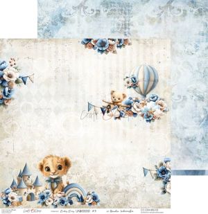 Комплект дизайнерска хартия - Baby Boy Universe MIX - 24 листа