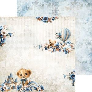 Комплект дизайнерска хартия - Baby Boy Universe - 24 листа