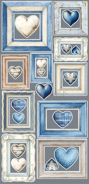 Комплект дизайнерска хартия с елементи за изрязване - Baby Boy Universe EXTRAS MIX - 18 листа