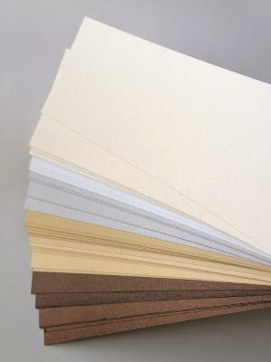 Комплект Перлен картон - Natural - 8,90 х 30 см - 42 бр.