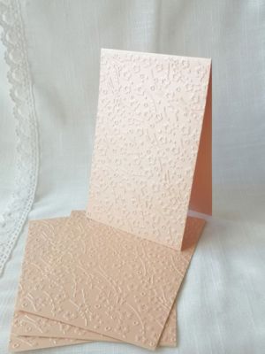 Перлени заготовки за картички с релеф - Peach flower - 4 бр.