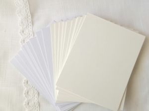 Заготовки за картички - Olin White  and Cream - 20 бр.