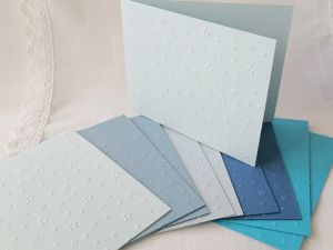 Релефни заготовки за картички  - Baby Boy Stars - 10 бр.