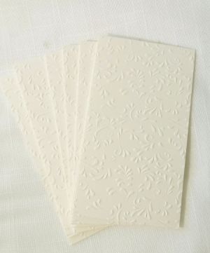 Релефни Заготовки за картички - ROMA Champange - 6 бр.