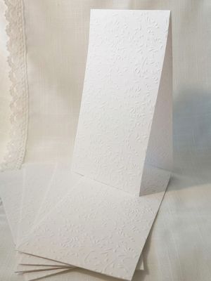 Релефни Заготовки за картички - ROMA White - 5 бр.