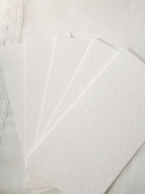 Релефни Заготовки за картички - ROMA White - 5 бр.