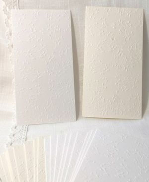 Релефни Заготовки за картички - FIRENZE White and Ivory - 10 бр.